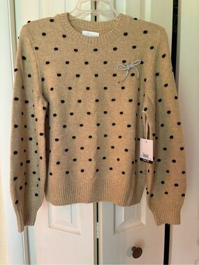 NWT LC Lauren Conrad polka dot sweater, size small